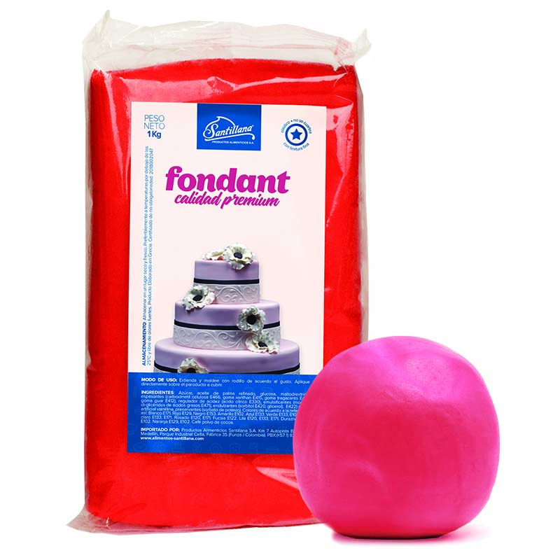 Fondant Rojo 1kg